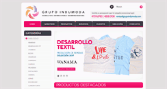 Desktop Screenshot of grupoindumoda.com
