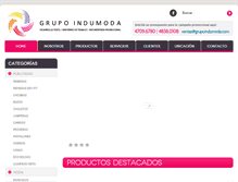 Tablet Screenshot of grupoindumoda.com